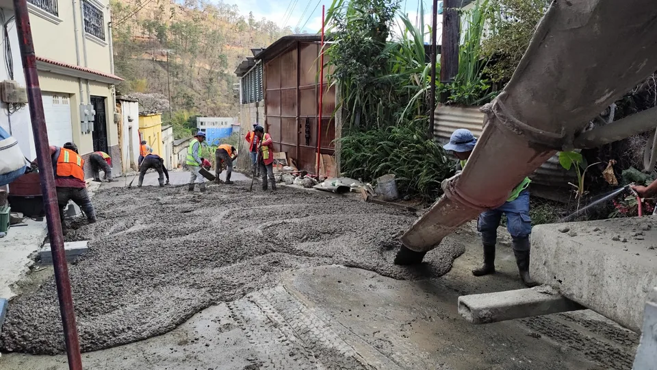 Avance de obra — Calle pavimentada RENAP
